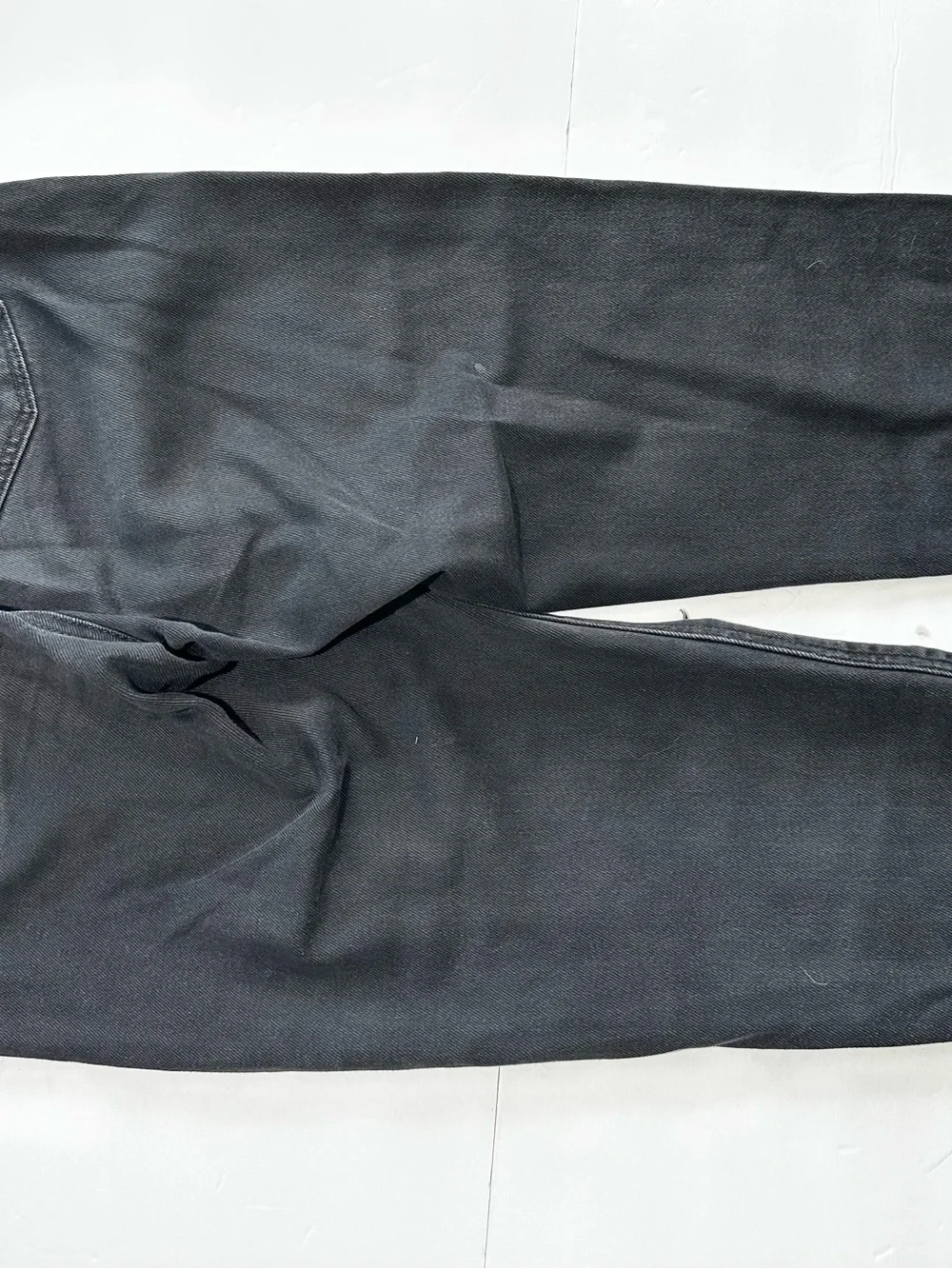 American Eagle Outfitters Black Distressed Straight Leg Jeans